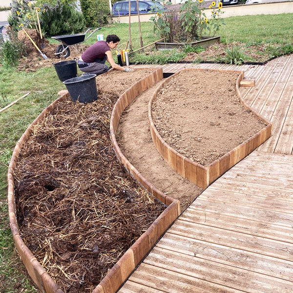 Aménagement jardin privé permaculture caen calvados